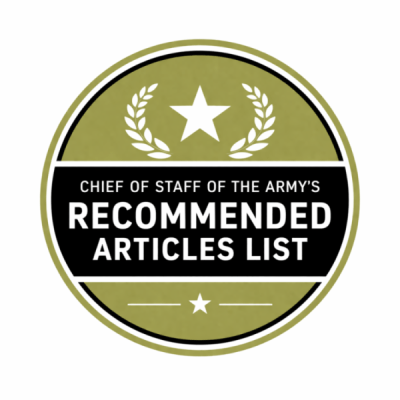 Hannah Lamb’s “Angle of Attack” Featured on Chief of Staff of the Army’s March 2026 Recommended Articles List